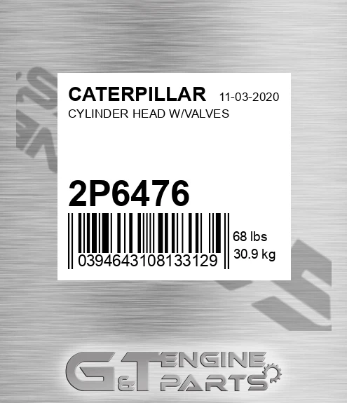 2P-6476 Cylinder Head W/valves