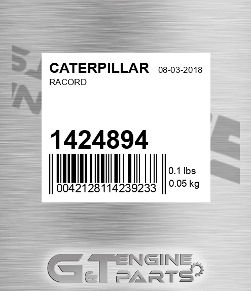 142-4894 Racord for CATERPILLAR