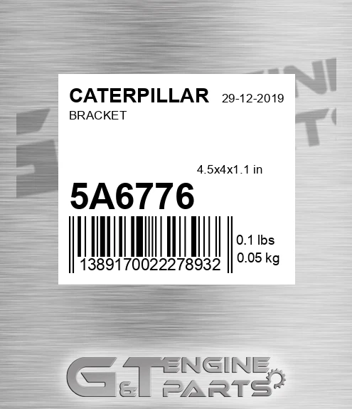 5A6776 CATERPILLAR Bracket