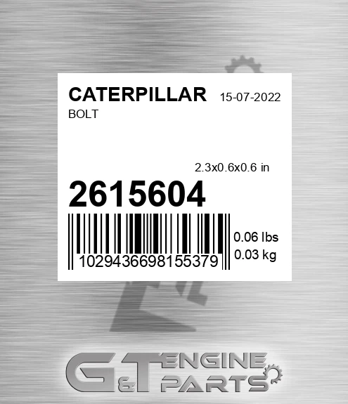 261-5604 Bolt
