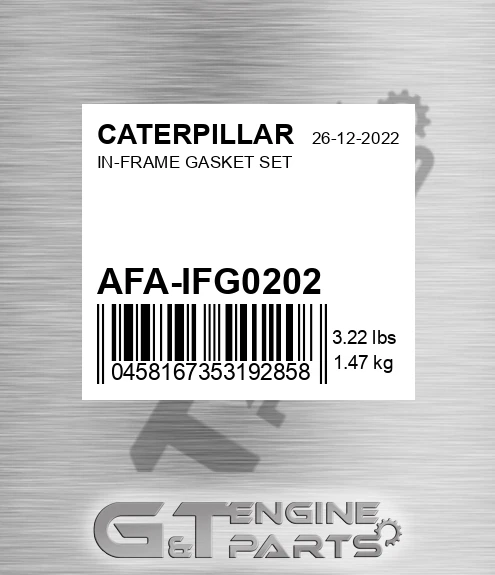 AFA-IFG0202 In-frame Gasket Set