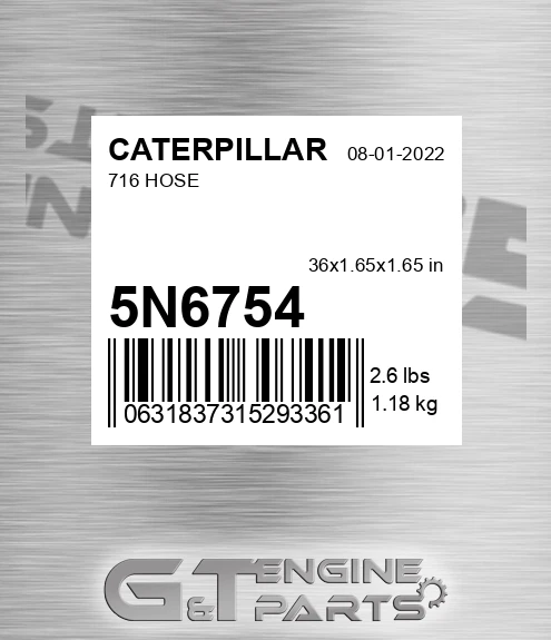 5N-6754 716 Hose for CATERPILLAR