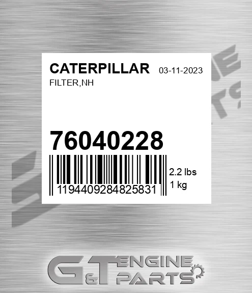 76040228 CATERPILLAR Filter,nh