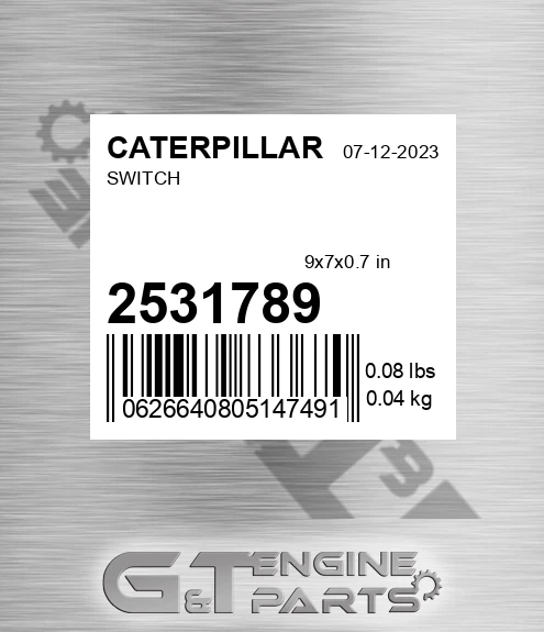 253-1789 Switch for CATERPILLAR