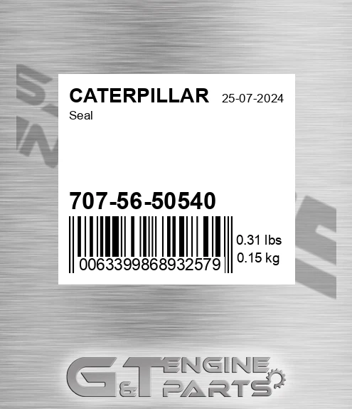 7075650540 Seal for CATERPILLAR