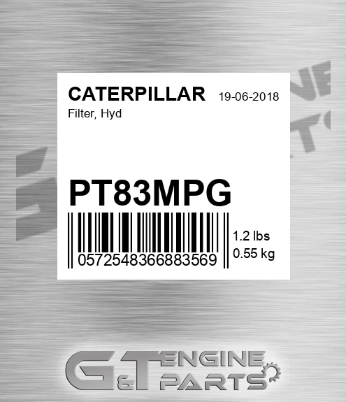 PT83MPG Filter, Hyd
