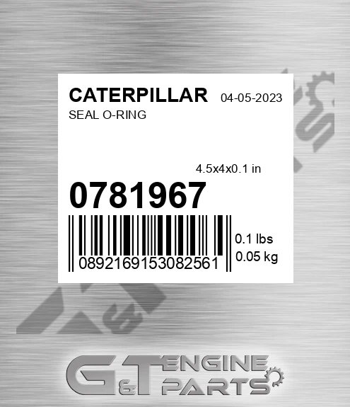 078-1967 Seal O-ring for CATERPILLAR