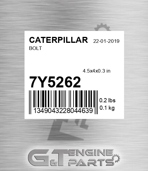 7Y5262 Bolt