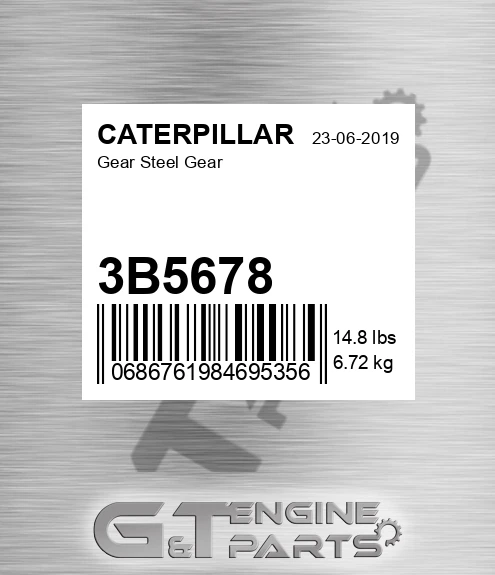 3B5678 CATERPILLAR Gear Steel Gear