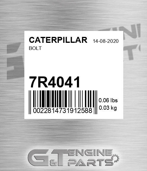 7R-4041 Bolt for CATERPILLAR
