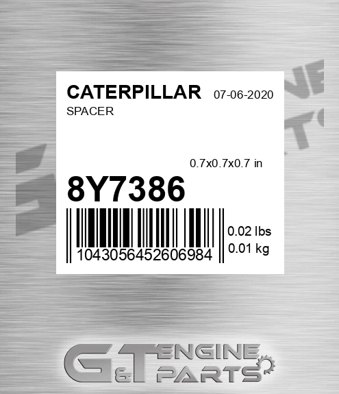8Y7386 Spacer