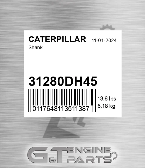 31280DH45 Shank for CATERPILLAR