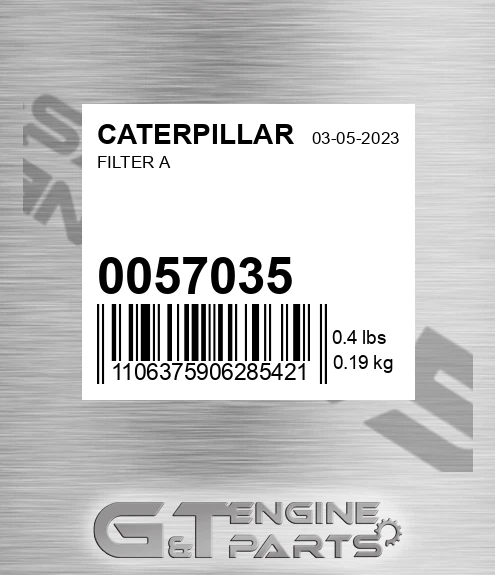 0057035 CATERPILLAR Filter A