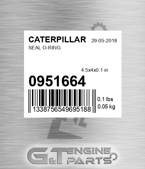 095-1664 Seal O-ring for CATERPILLAR