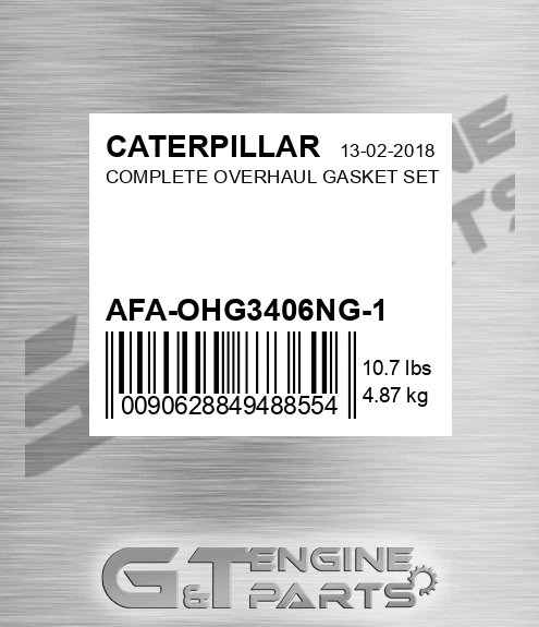 AFA-OHG3406NG-1 Complete Overhaul Gasket Set