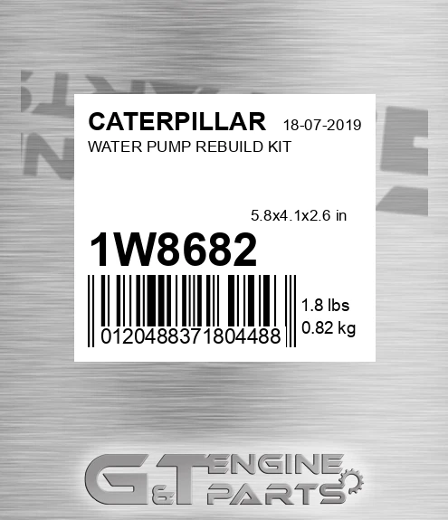 1W-8682 Water Pump Rebuild Kit for CATERPILLAR