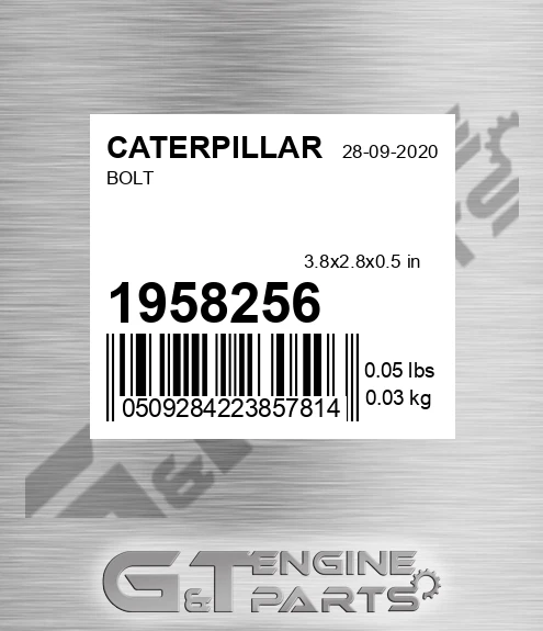 195-8256 Bolt for CATERPILLAR