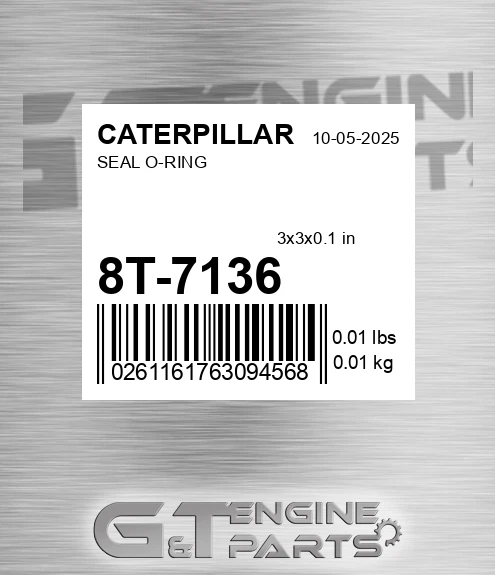 8T-7136 Seal O-ring for CATERPILLAR