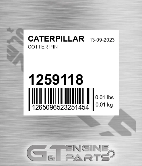 125-9118 Cotter Pin for CATERPILLAR