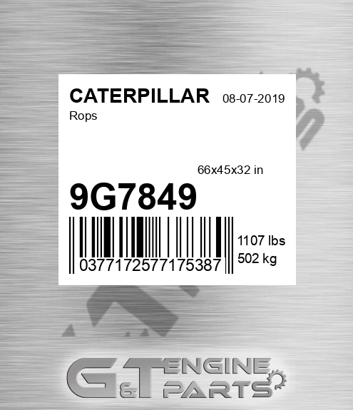 9G7849 Rops for CATERPILLAR