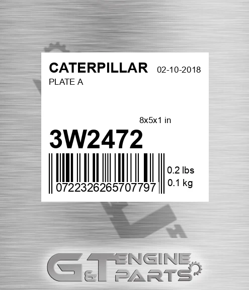 3W2472 Plate A for CATERPILLAR