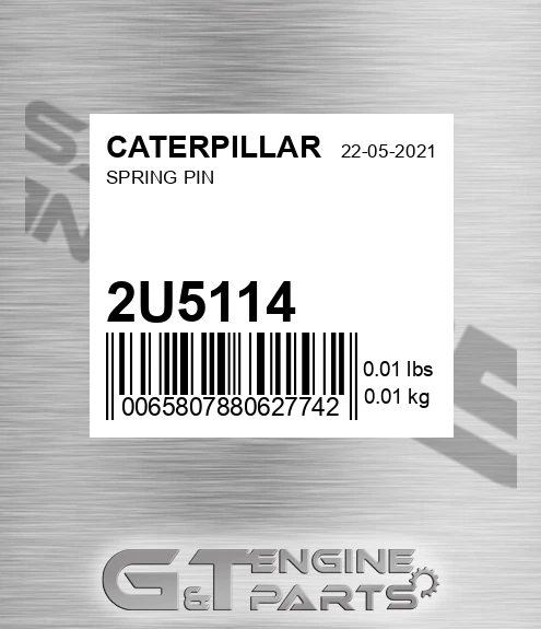 2U-5114 Spring Pin for CATERPILLAR