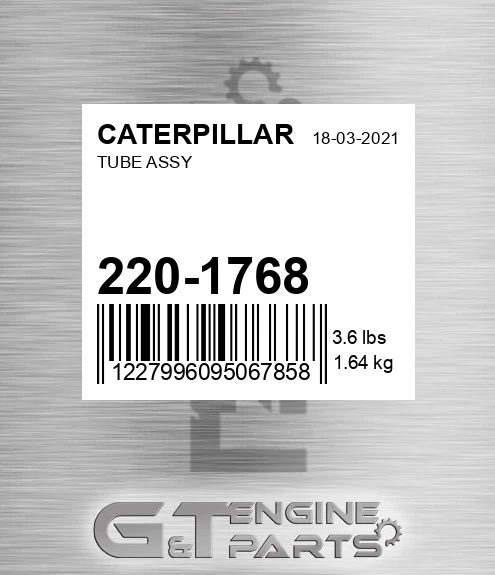220-1768 CATERPILLAR Tube Assy