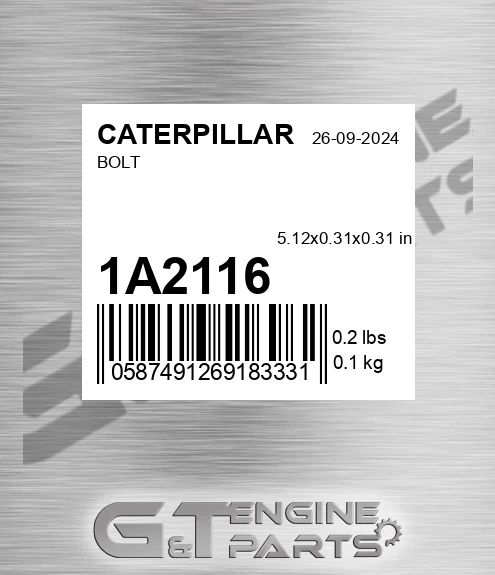1A2116 Bolt