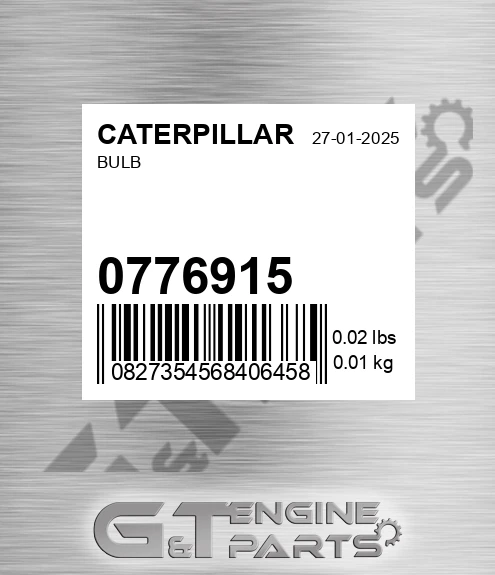 077-6915 Bulb for CATERPILLAR