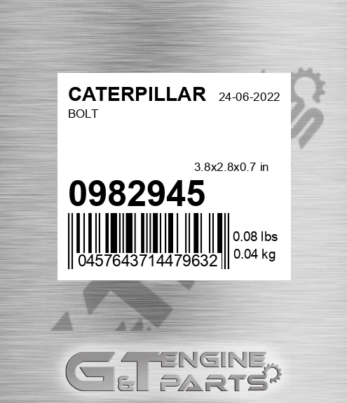 098-2945 Screw for CATERPILLAR