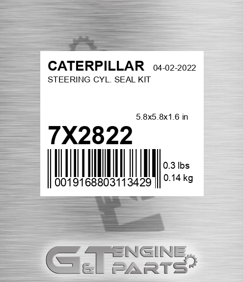 7X-2822 Steering Cyl. Seal Kit for CATERPILLAR