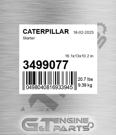 3499077 Starter for CATERPILLAR