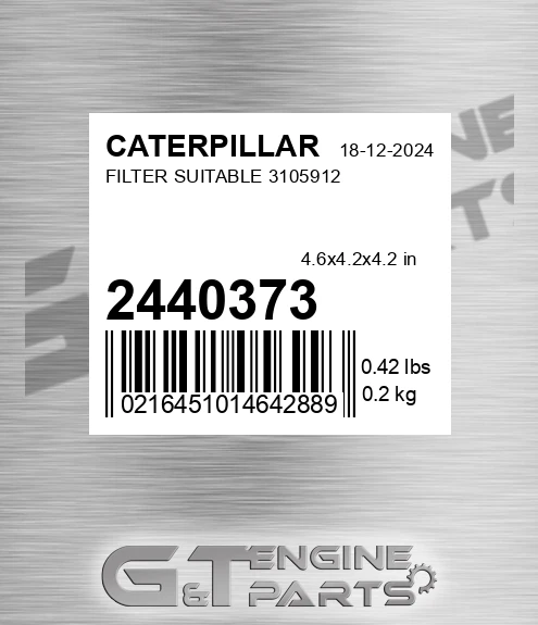 244-0373 Filter Suitable 3105912