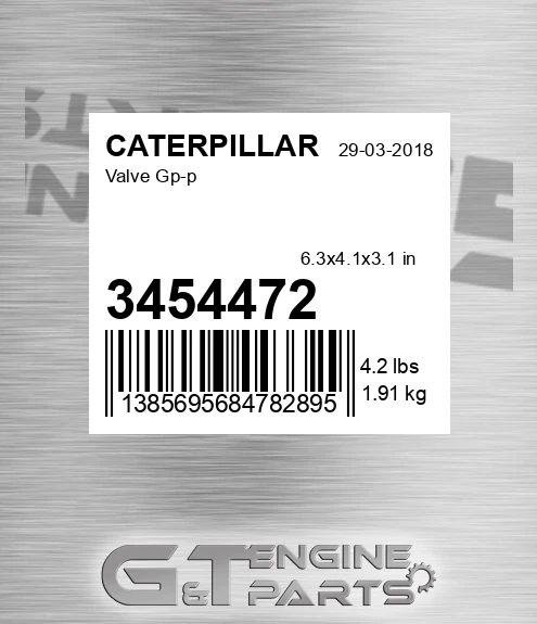 3454472 Valve Gp-p for CATERPILLAR