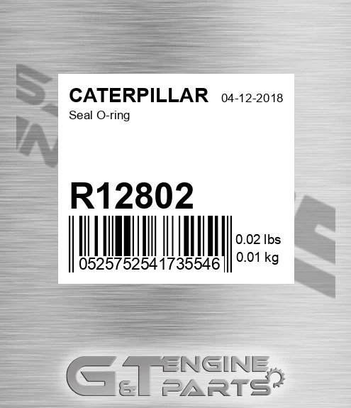 R12802 Seal O-ring