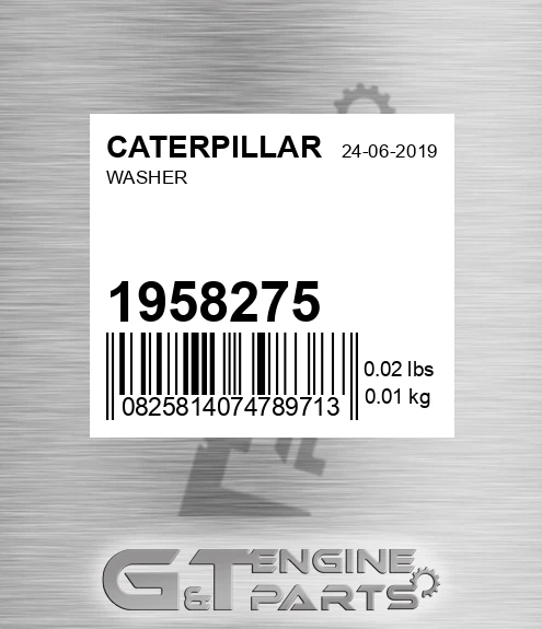 195-8275 Washer for CATERPILLAR