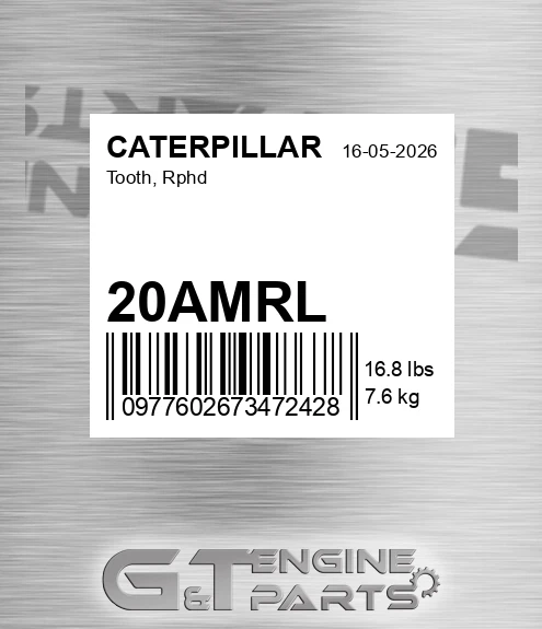 20AMRL Tooth, Rphd for CATERPILLAR