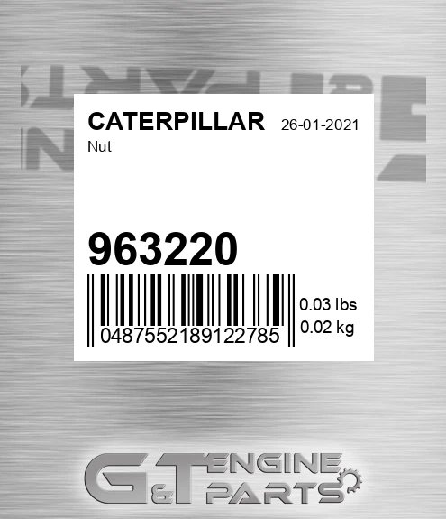 963220 Nut for CATERPILLAR