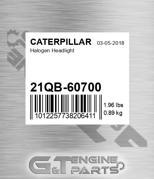 21QB-60700 Halogen Headlight for CATERPILLAR