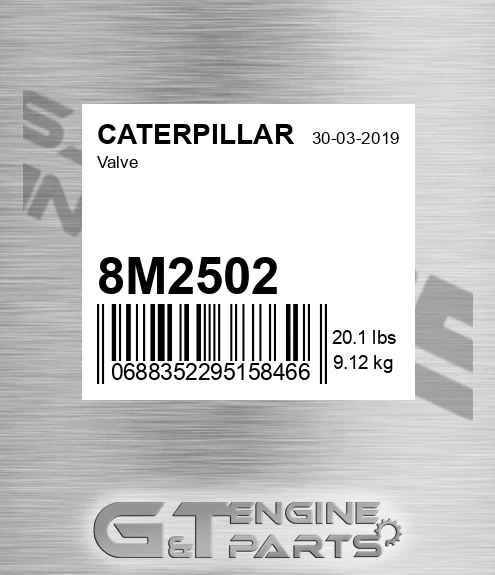 8M2502 Valve