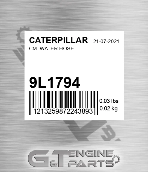 9L-1794 Cm. Water Hose