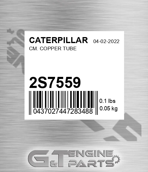 2S-7559 Cm. Copper Tube