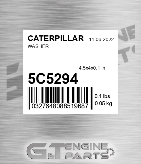 5C5294 Washer for CATERPILLAR