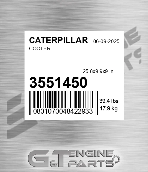 355-1450 Cooler for CATERPILLAR