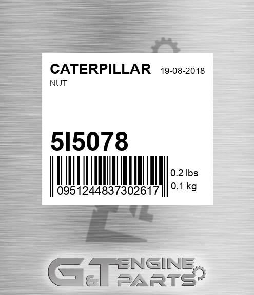5I-5078 Nut for CATERPILLAR