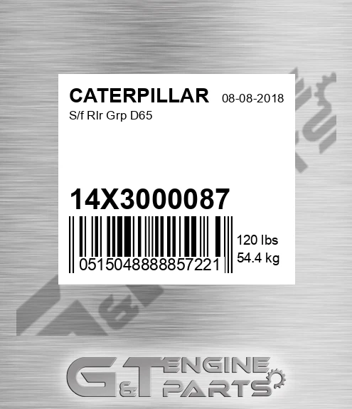 14X3000087 S/f Rlr Grp D65 for CATERPILLAR