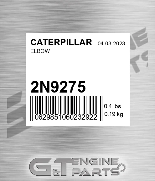 2N9275 Elbow