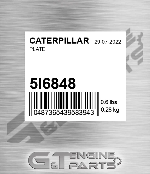 5I6848 Plate