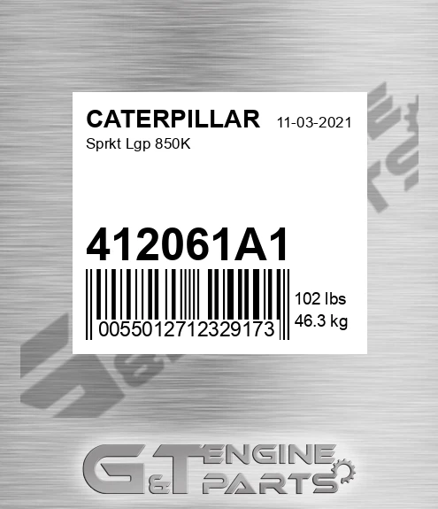 412061A1 Sprkt Lgp 850k for CATERPILLAR