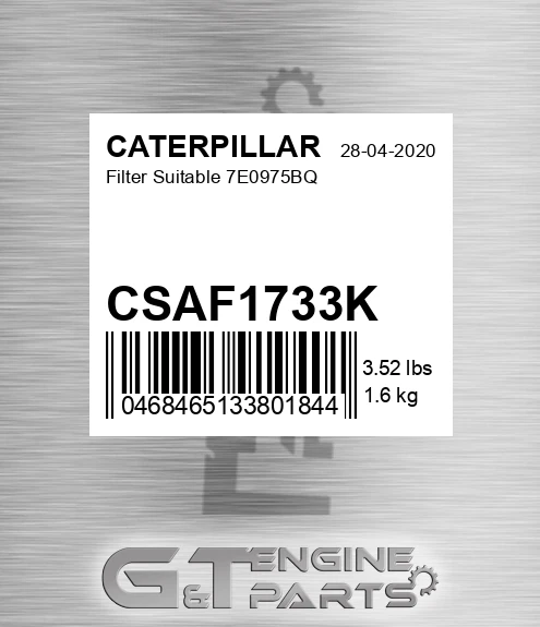 CSAF1733K Filter Suitable 7e0975bq